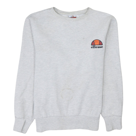 Ellesse Men's Grey Crew Neck Sweatshirt M Pullover Logo Fleece