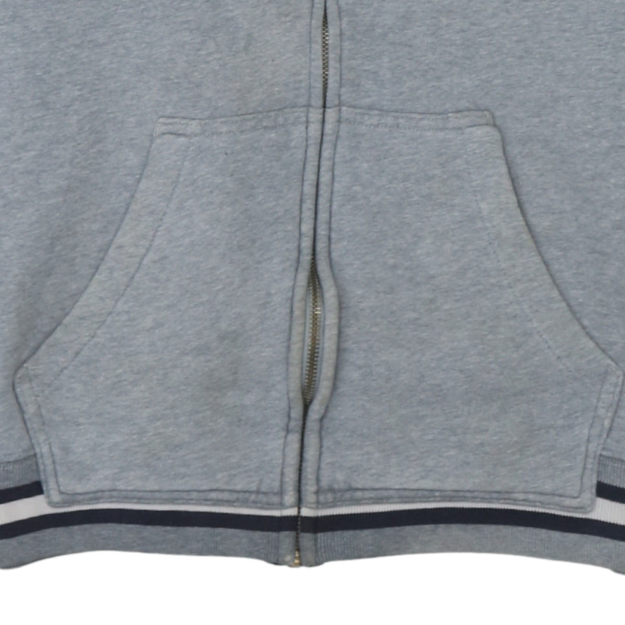 Champion Men's Grey Full Zip Hoodie M Logo Sportswear