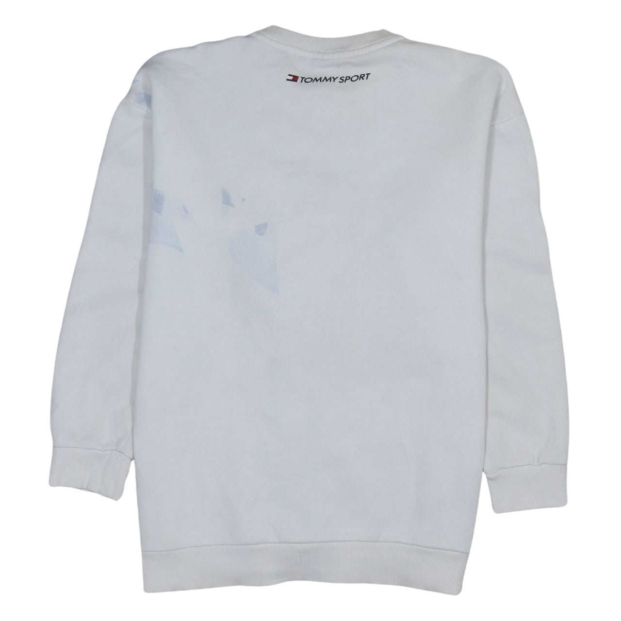 Tommy Sport Men's White Small Pullover Logo Sweatshirt
