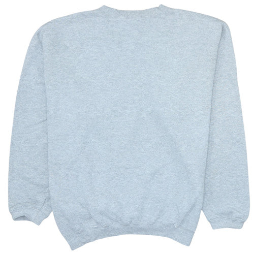 Nike Mens Grey Kansas Football Sweatshirt M Crew Neck Vintage Style