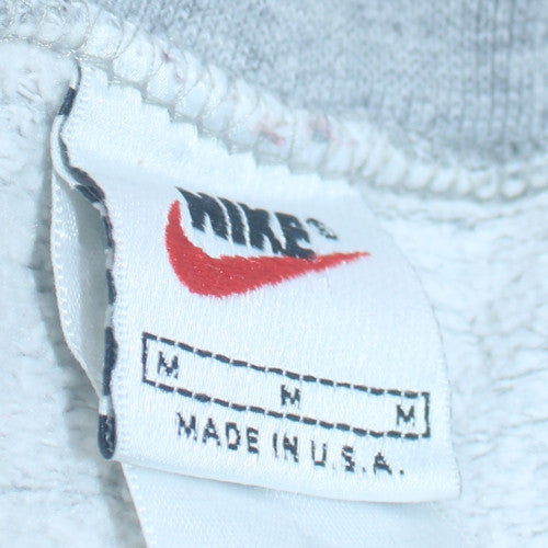 Nike Mens Grey Kansas Football Sweatshirt M Crew Neck Vintage Style