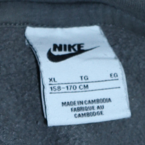 Nike Teens Grey XL Pullover Hoodie Fleece Sweatshirt