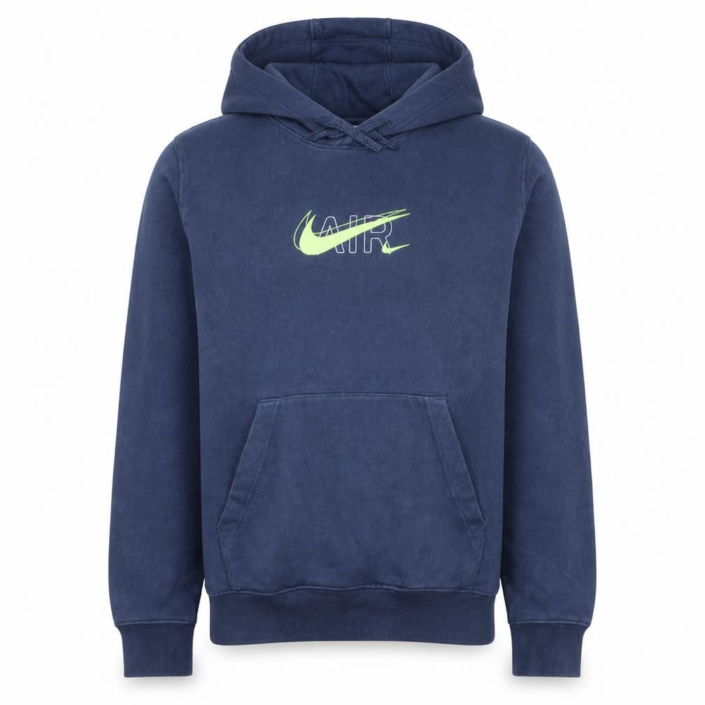 Nike Men's Blue XS Pullover Hoodie with Logo Graphic Print