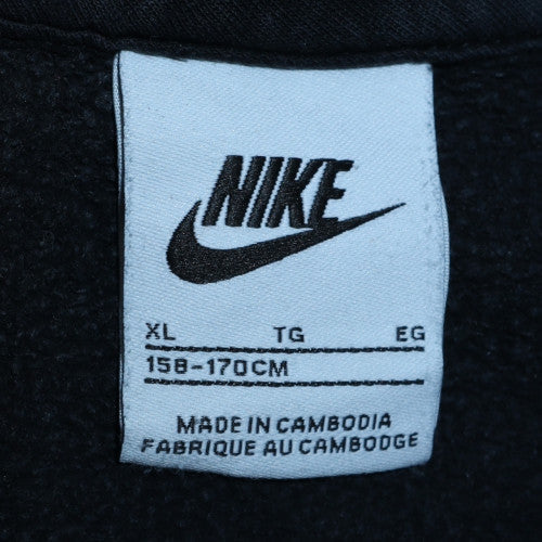Nike Teens Black Pullover Hoodie XL Regular Fit Fleece