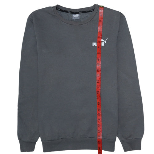 Puma Men's Grey Small Crew Neck Pullover Sweatshirt