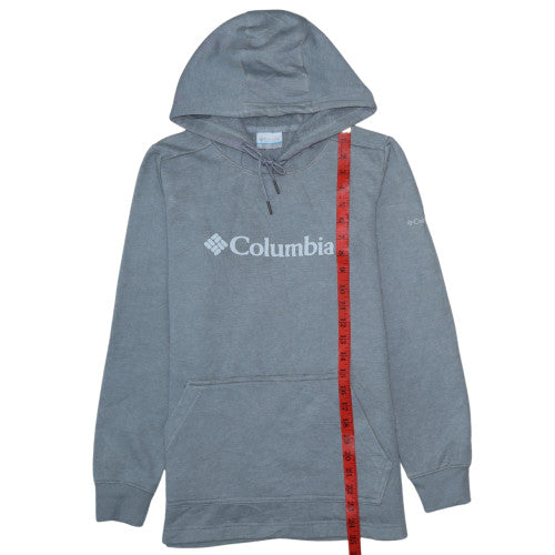 Columbia Men’s Grey Pullover Hoodie S Logo Fleece Outdoor