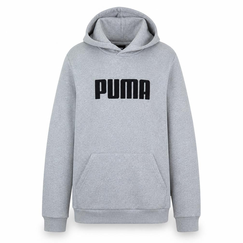 Puma Teens Grey Pullover Hoodie Sweatshirt Size 164 Regular Fit