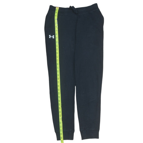 Under Armour Boys Black Jogger Trousers YLG Fleece Activewear