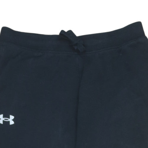 Under Armour Boys Black Jogger Trousers YLG Fleece Activewear