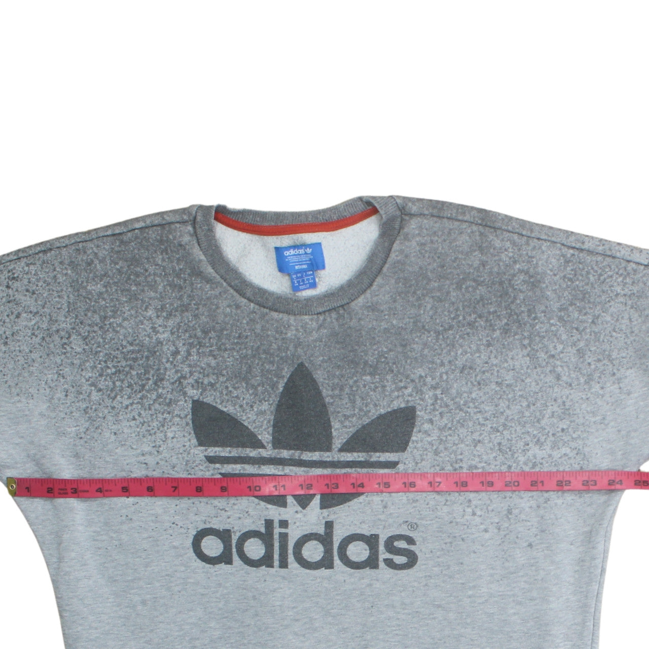 Adidas Unisex Grey Pullover Crew Neck Sweatshirt Size L