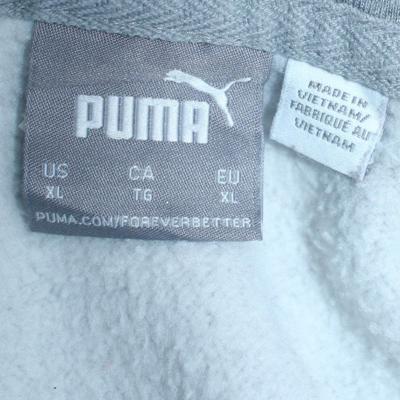 Puma Men's Grey XL Pullover Hoodie Fleece Sweatshirt