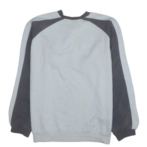 Puma Men's Grey Pullover Sweatshirt L Crew Neck Fleece Logo Sports