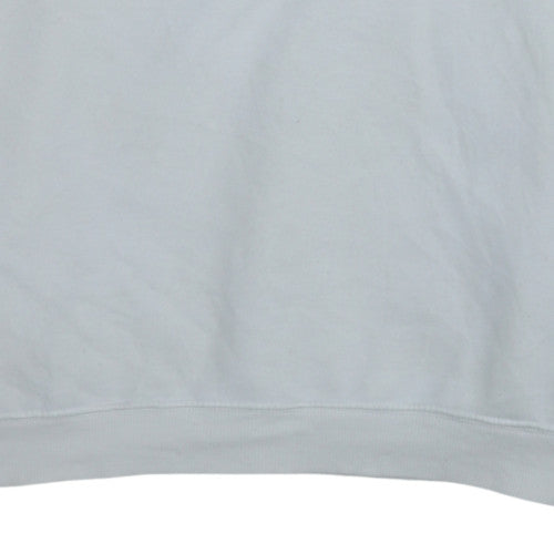 Puma Men's Grey Pullover Sweatshirt L Crew Neck Fleece Logo Sports