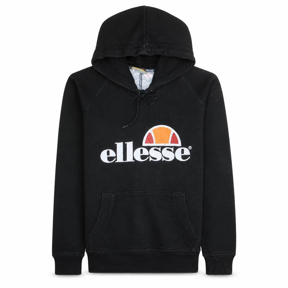 Ellesse Heritage Men's Black XS Pullover Hoodie with Logo Print