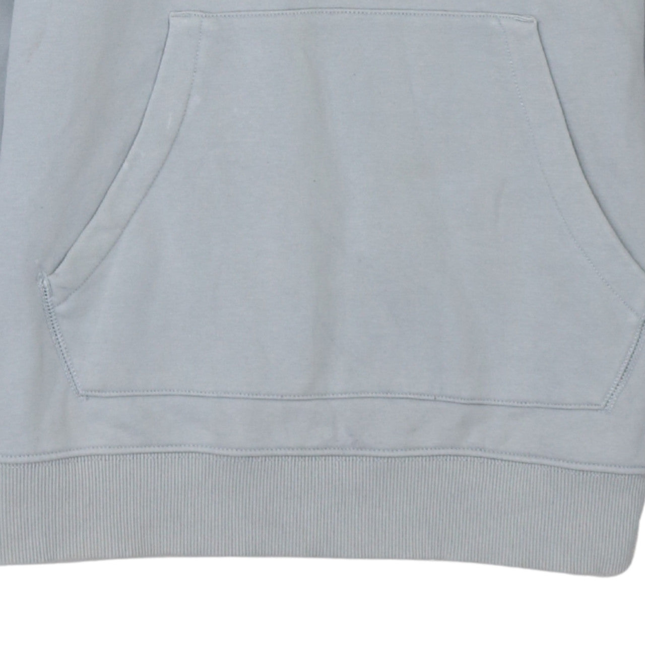 Napapijri Men's Grey Pullover Hoodie Size M Logo Fleece Sweatshirt