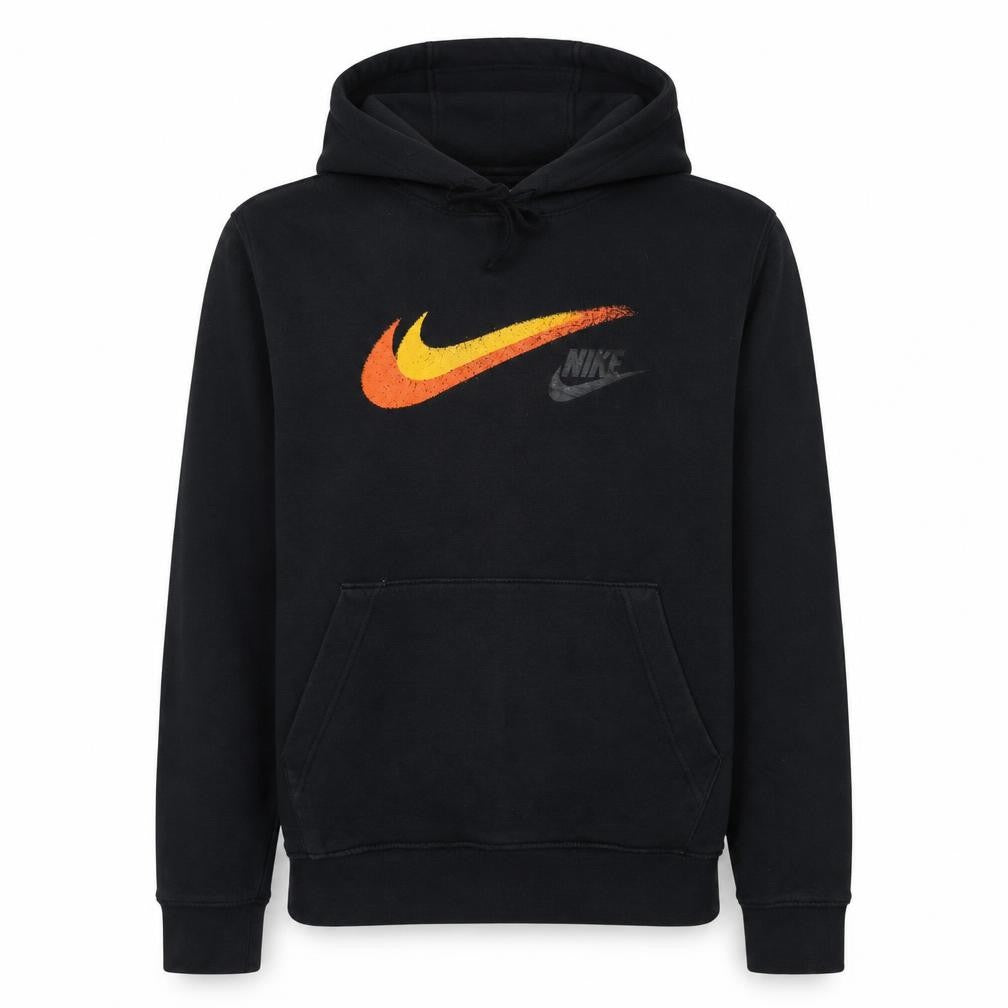 Nike Men's Black Pullover Hoodie Size S Logo Graphic Fleece