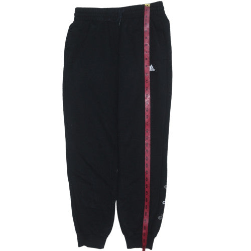 Adidas Womens Black S Jogger Sweatpants with Logo