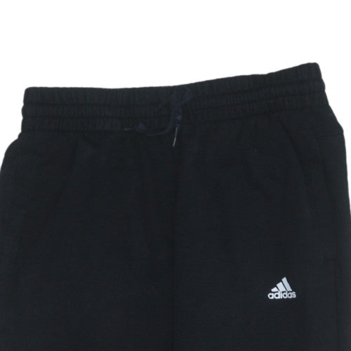 Adidas Womens Black S Jogger Sweatpants with Logo