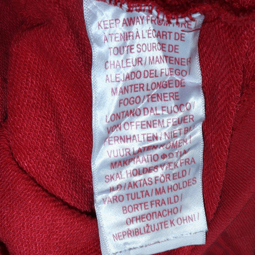 Levi's Teens Red Pullover Hoodie 14 Plus Cotton Logo Sweatshirt