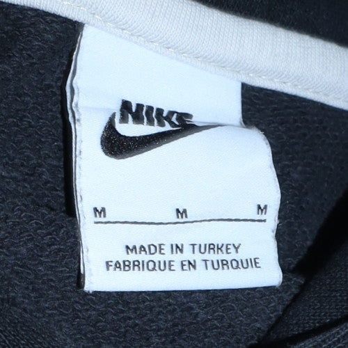 Nike Men's Black Embroidered Pullover Hoodie Medium