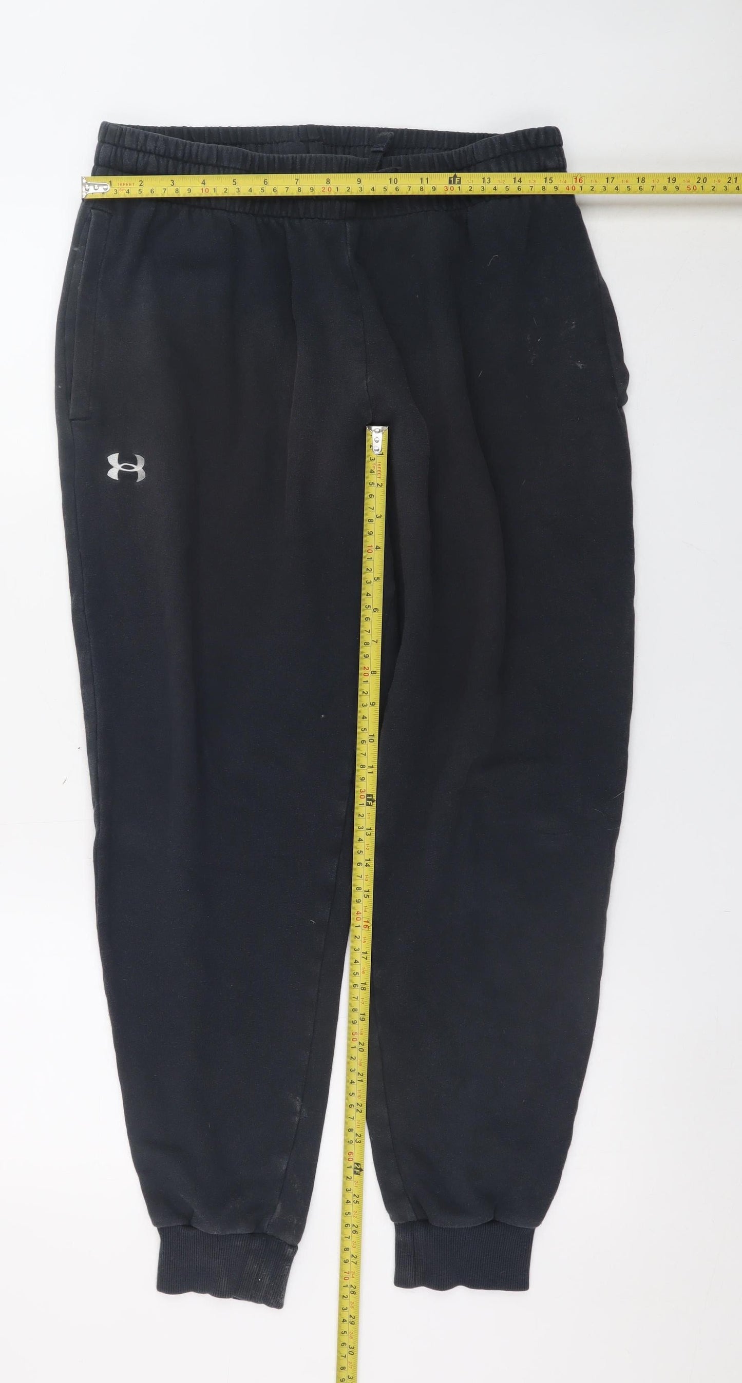 Under Armour Men Black Fleece Jogger Trousers Size L