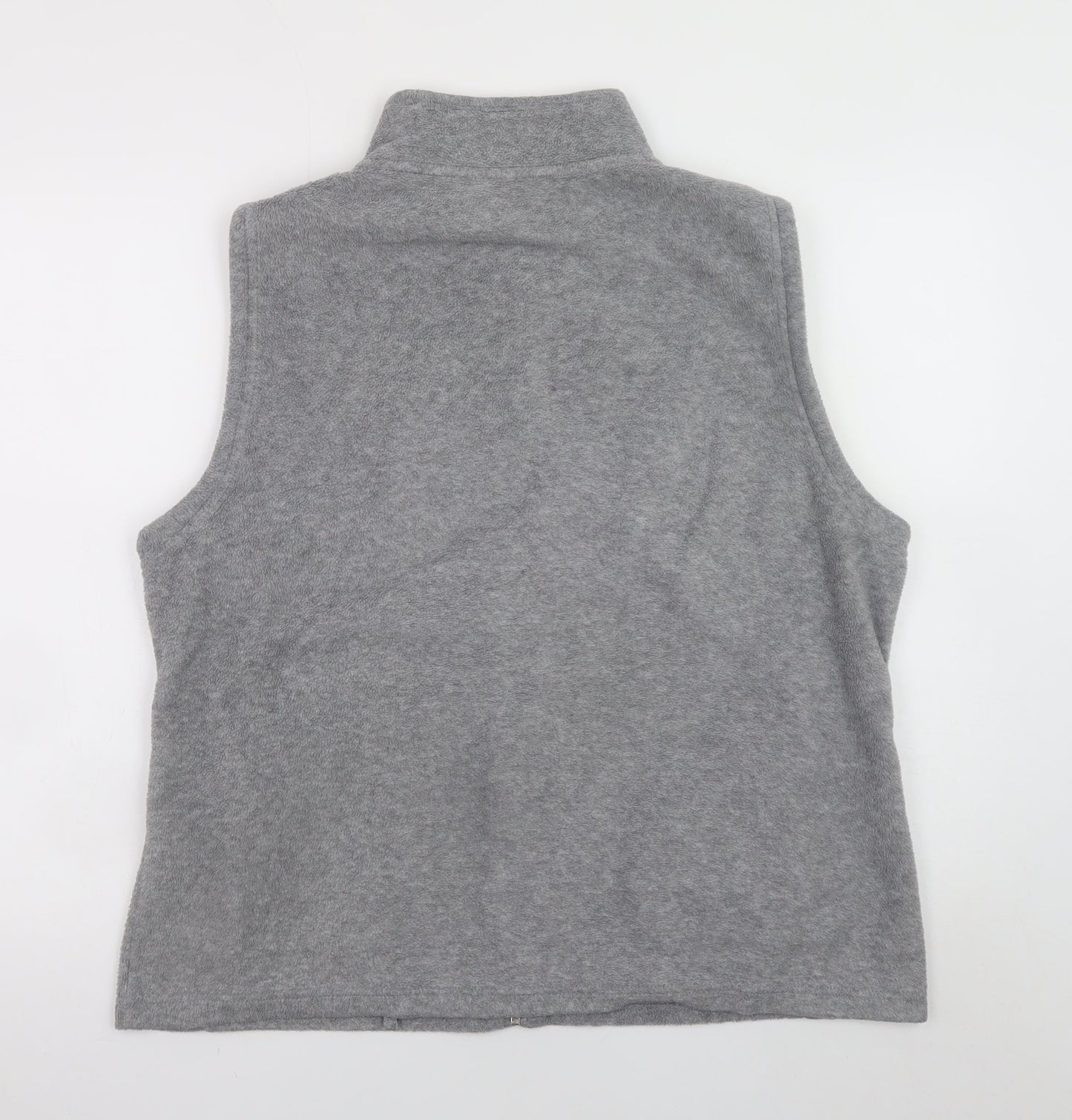 Isle Essentials Men's Grey Fleece Waistcoat XL Full Zip Bodywarmer