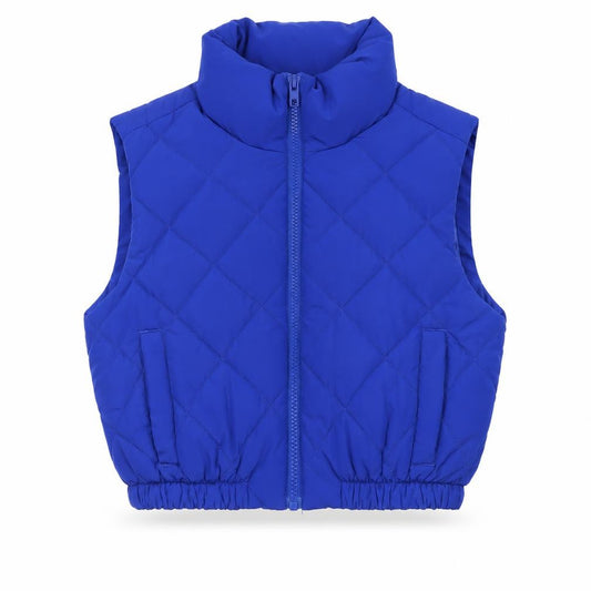 Simply Be Womens Blue Quilted Puffer Waistcoat Size 12
