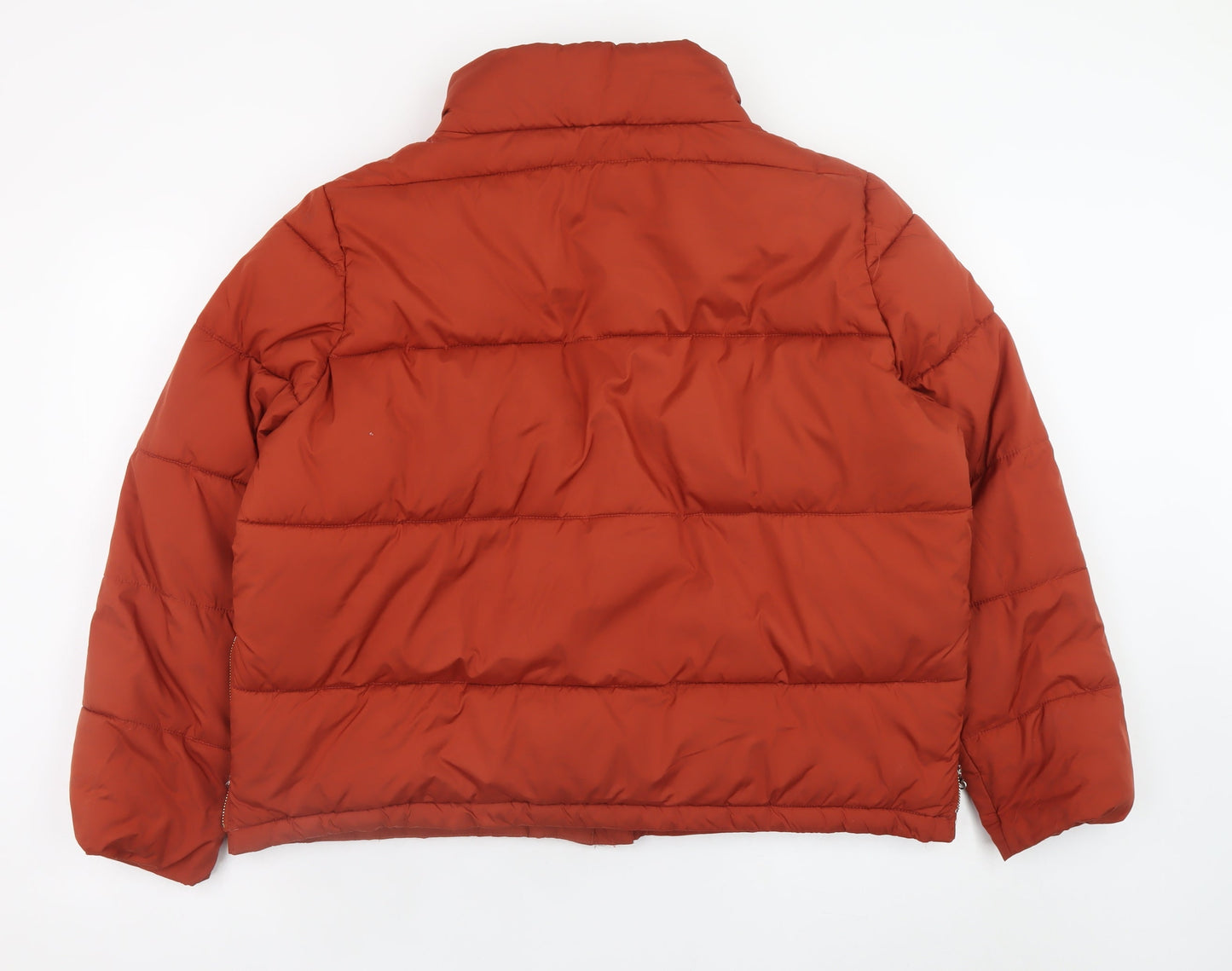 Principles Women’s Rust Puffer Jacket Size 16 Polyester Lined Zip Pockets