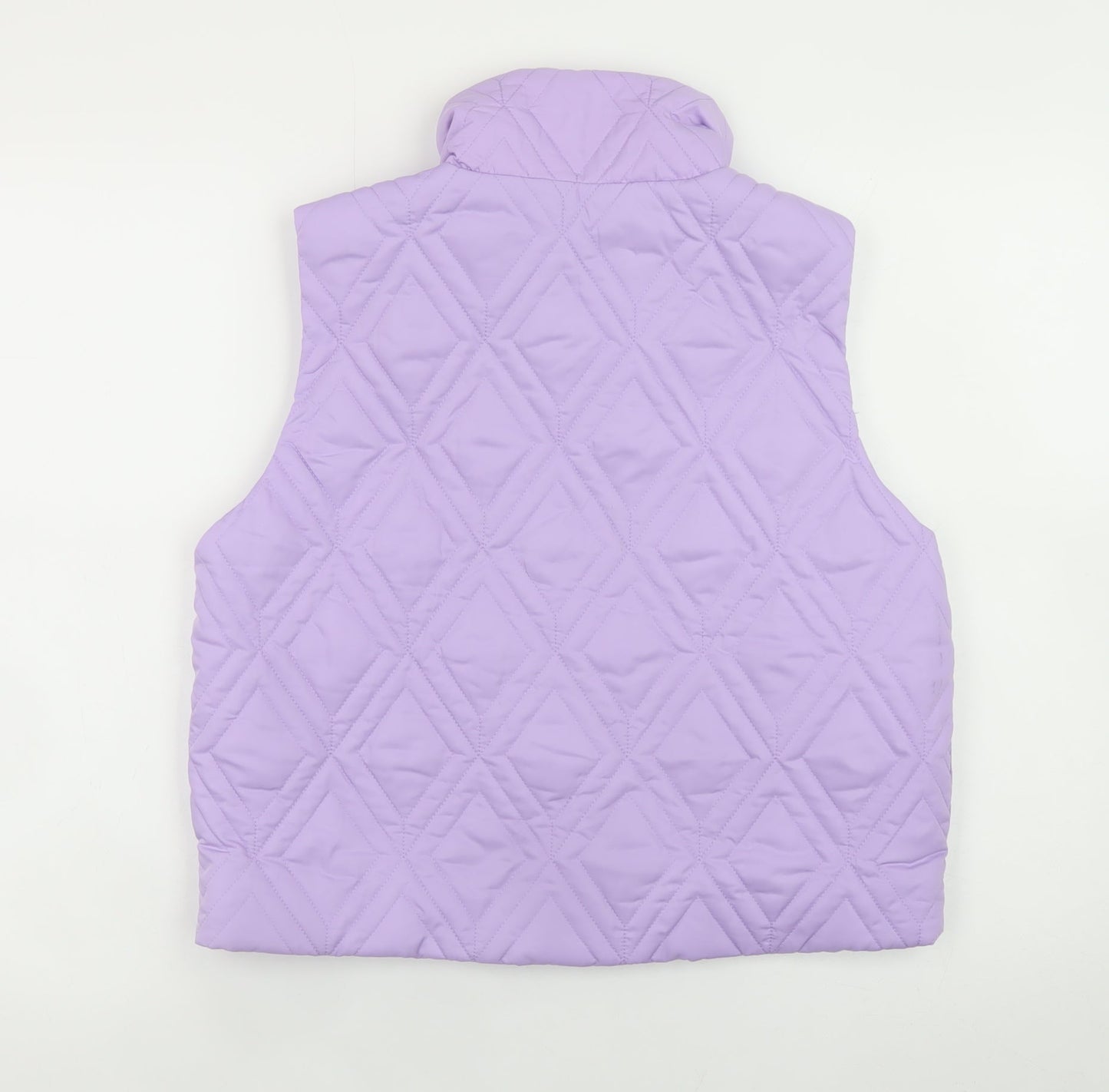 Primark Cares Women's Purple Quilted Waistcoat Size S Lightweight Gilet