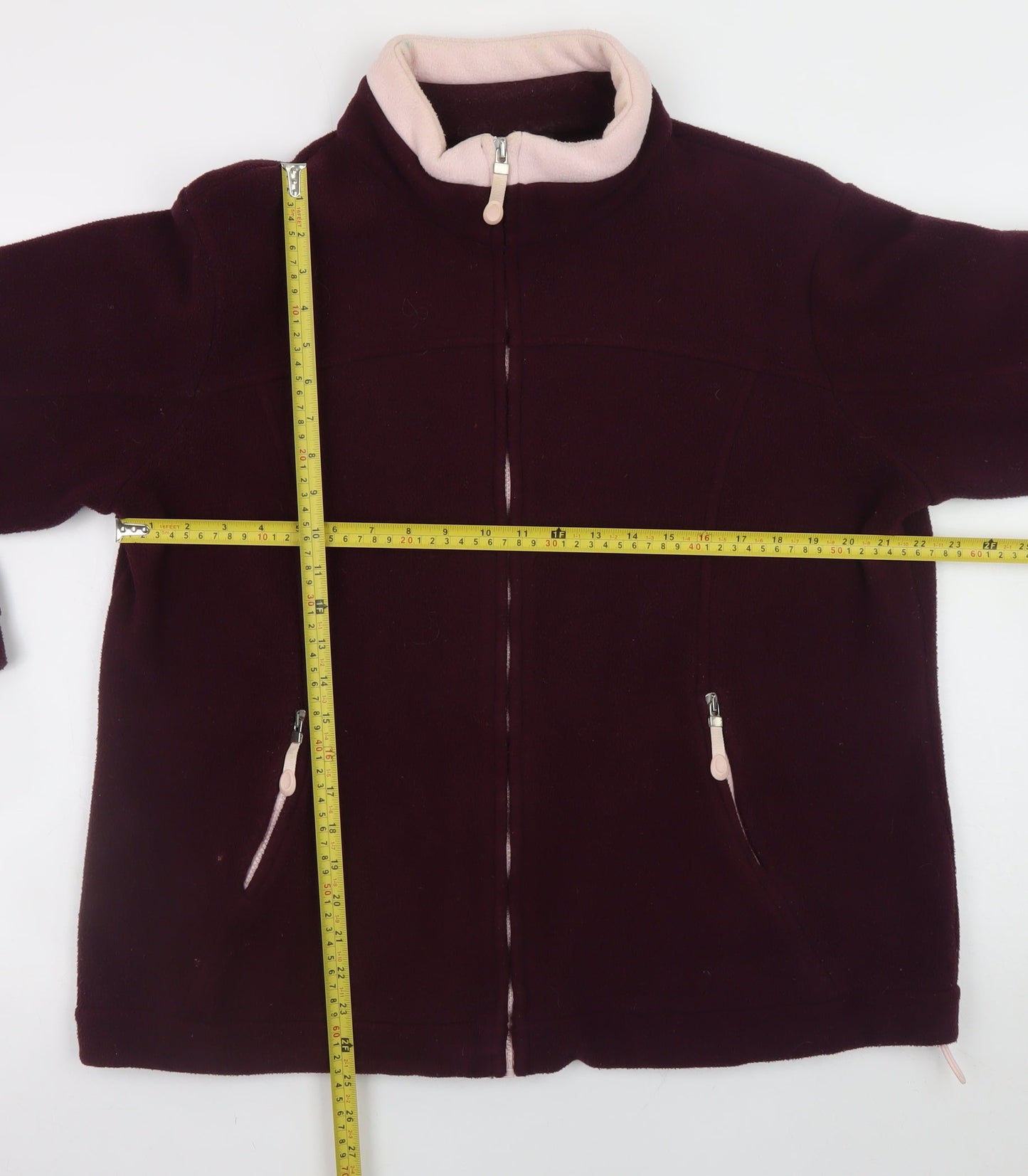 Marks and Spencer Women's Purple Fleece Jacket Size 16