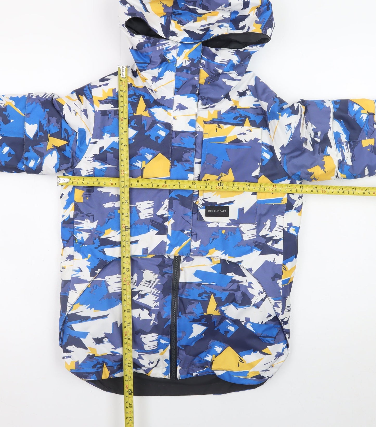 Decathlon Boys Multicoloured 10 Years Ski Jacket Waterproof Hooded Winter