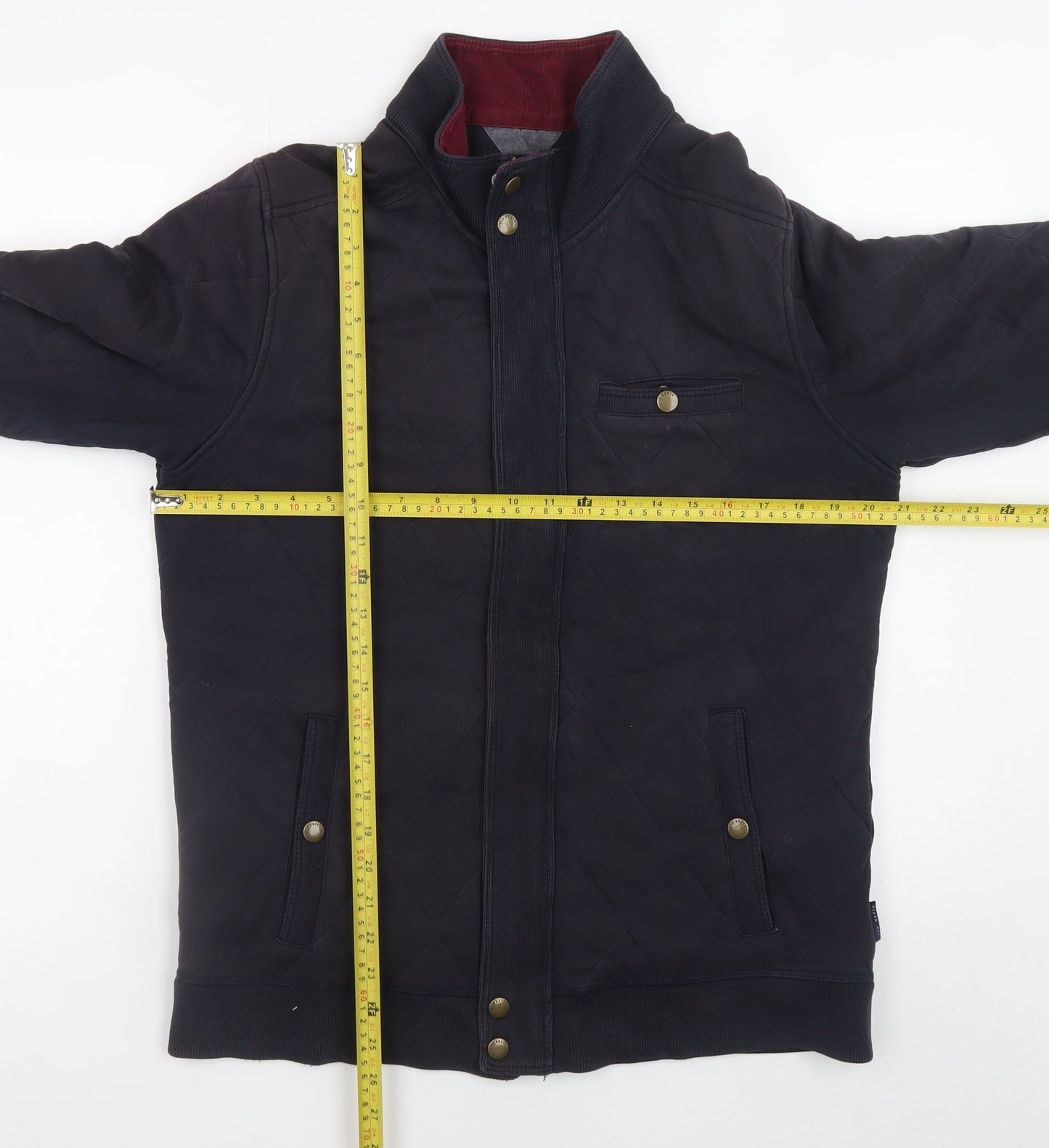 Ted Baker Men’s Blue Quilted Cotton Jacket Size L Regular Fit