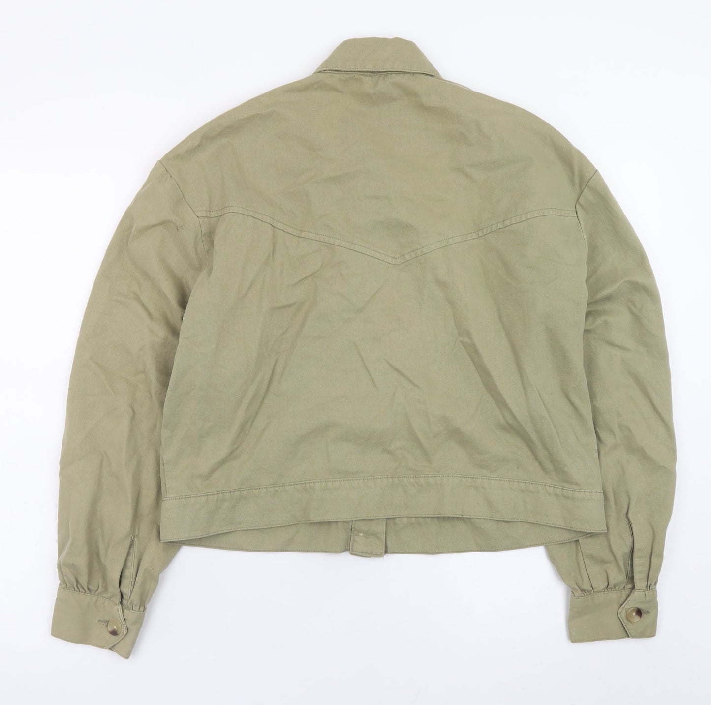 Miss Selfridge Women’s Green Cotton Basic Jacket UK 12