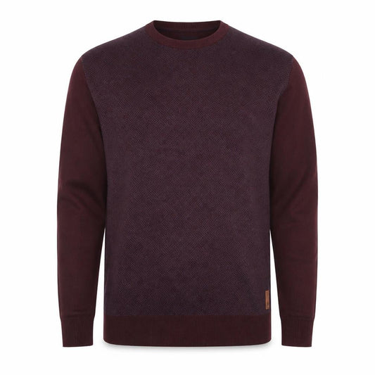 Ben Sherman Men's Brown 2XL Cotton Crew Neck Pullover Jumper