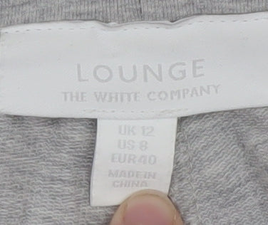 The White Company Men Grey Cotton Jogger Trousers M