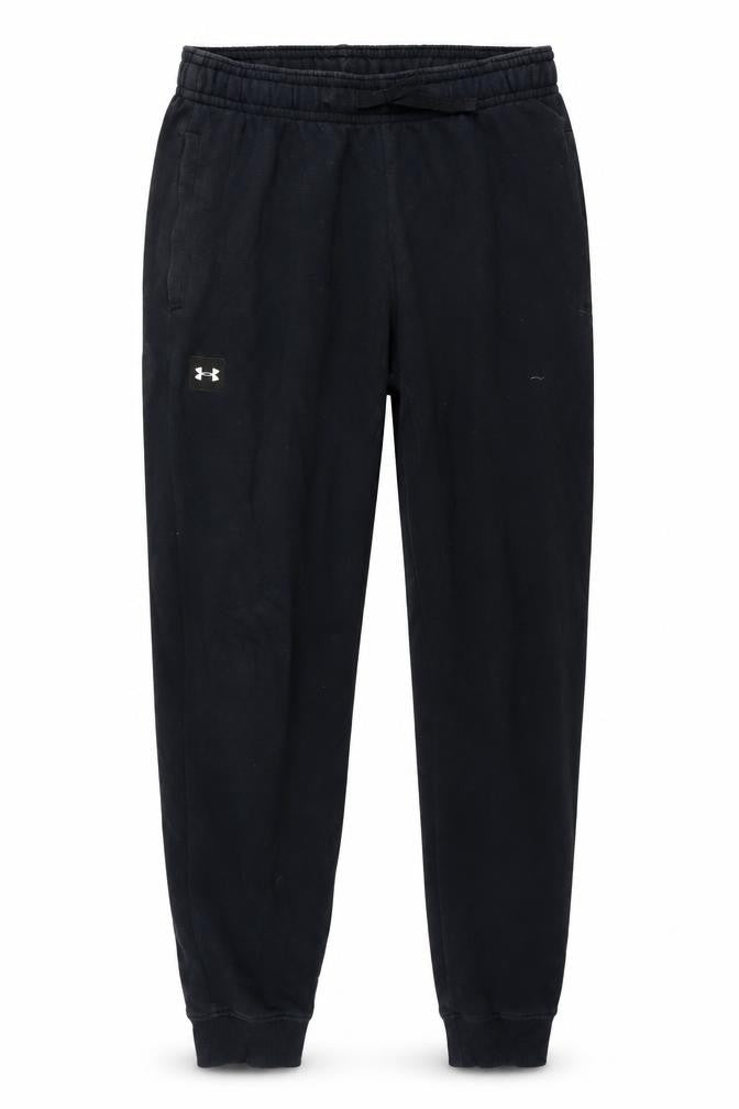 Under Armour Mens Black Jogger Trousers Size M Relaxed Fit