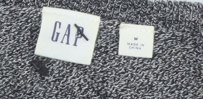 Gap Men's Grey V-Neck Knit Pullover Jumper Size M