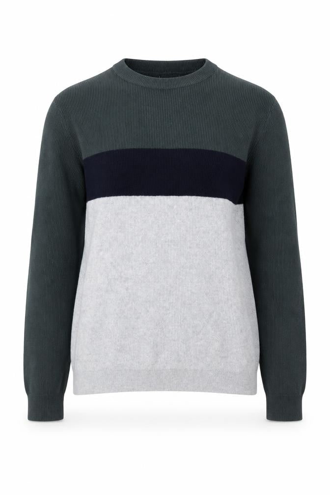Next Womens Multicoloured Cotton Knit Crew Neck Pullover Jumper M