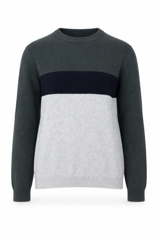 Next Womens Multicoloured Cotton Knit Crew Neck Pullover Jumper M