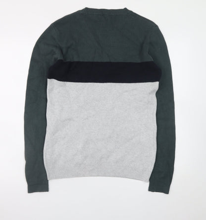 Next Womens Multicoloured Cotton Knit Crew Neck Pullover Jumper M
