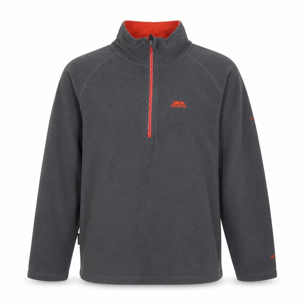 Trespass Men's Grey Fleece 1/4 Zip Pullover Sweatshirt Size M
