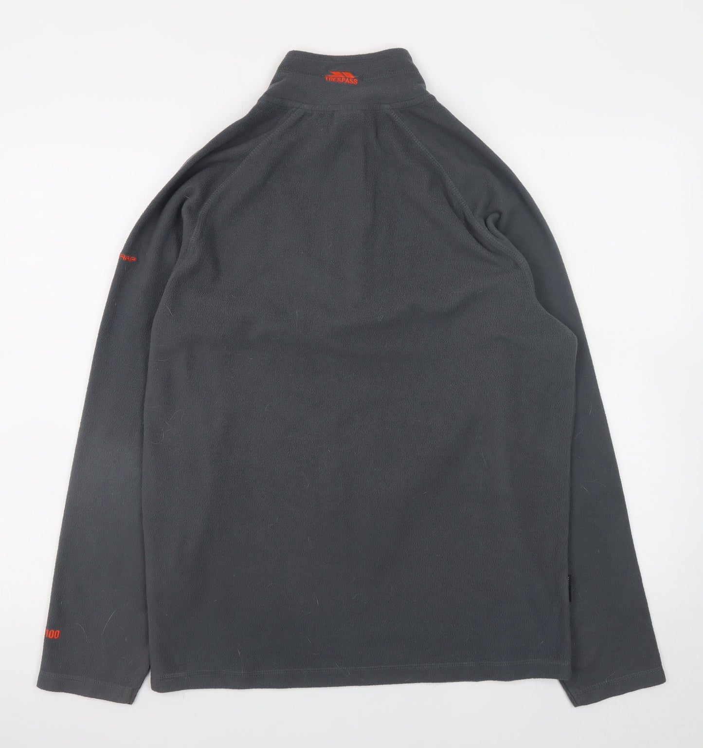 Trespass Men's Grey Fleece 1/4 Zip Pullover Sweatshirt Size M
