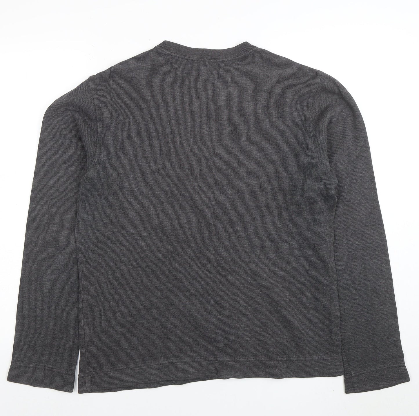 GAP Men's Grey Small Pullover Cotton Long Sleeve Sweatshirt
