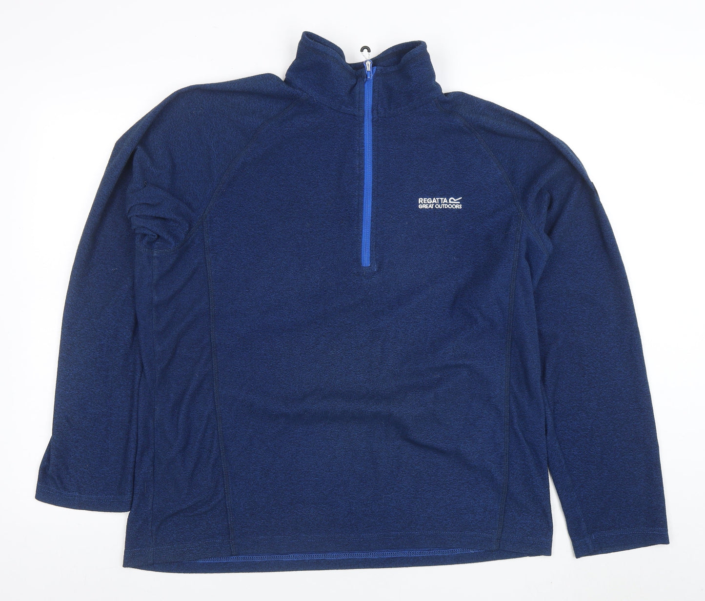 Regatta Mens Blue 1/4 Zip Fleece Pullover Sweatshirt L