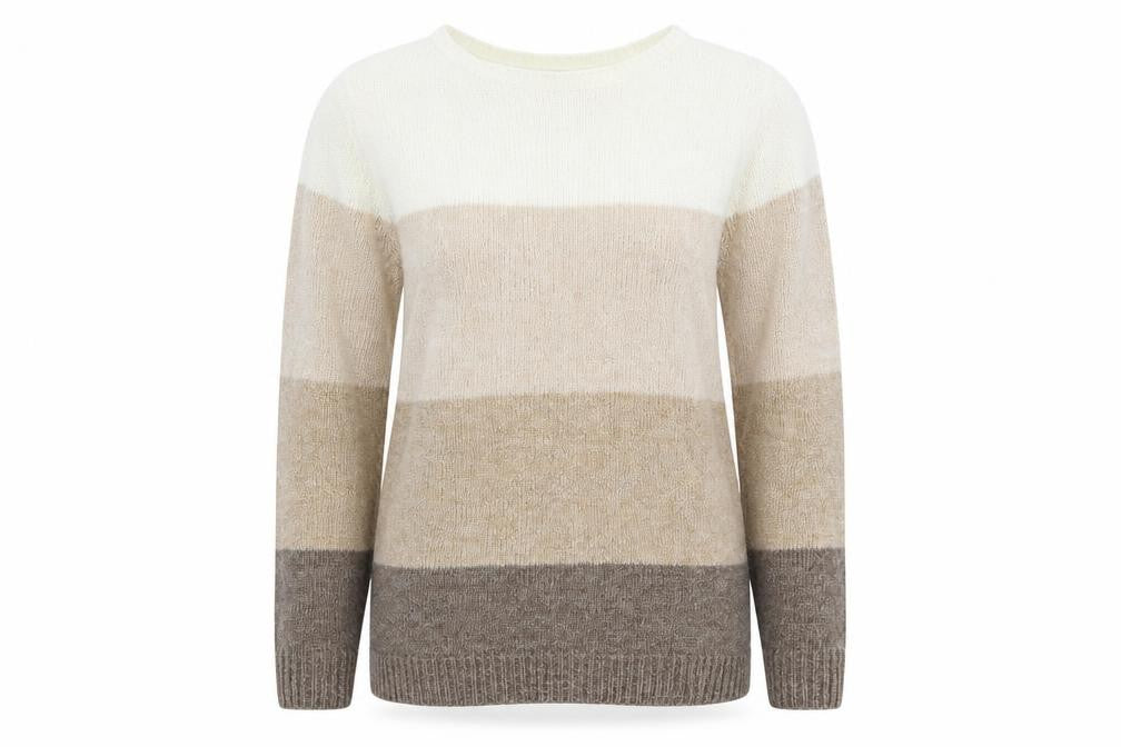 Bonmarché Women's Multicoloured Striped Knit Jumper M