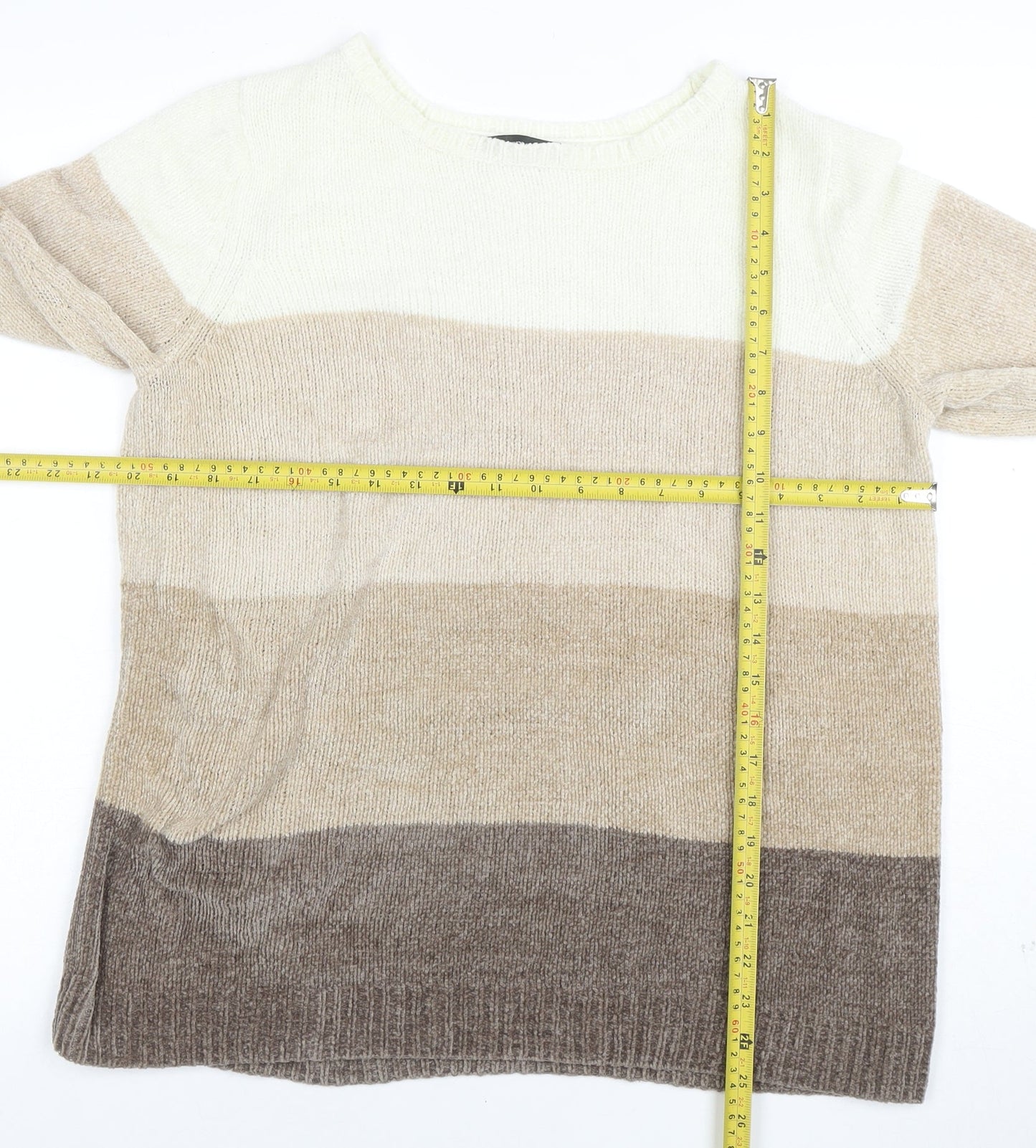 Bonmarche Women's Multicoloured Striped Knit Jumper M