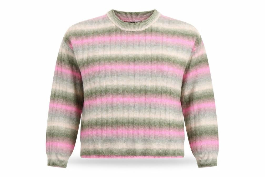 Divided by H&M Women's Multicoloured Striped Crew Neck Jumper Size 12