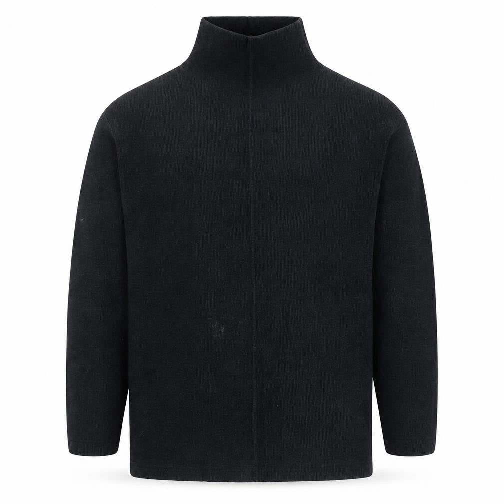 DKNY Jeans Men’s Black High Neck Cotton Pullover Jumper S