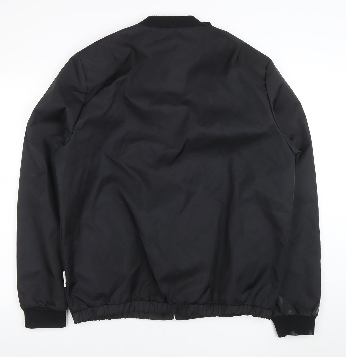 Bellfield Men's Black XL Bomber Jacket Full Zip Casual