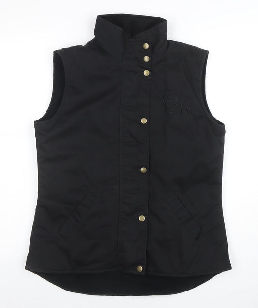 GiiNiiX Women's Black Waistcoat Bodywarmer Size S Outdoor Casual
